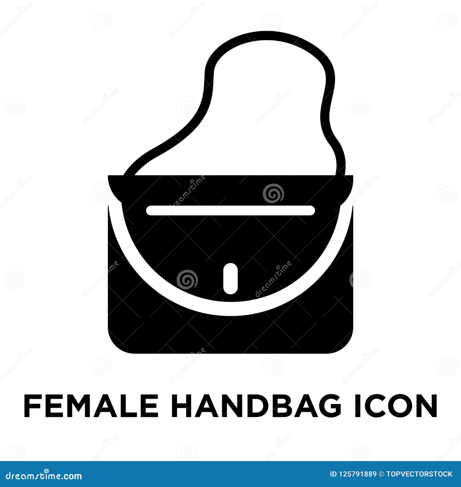 female handbag iconÃÂ    on white background, logo